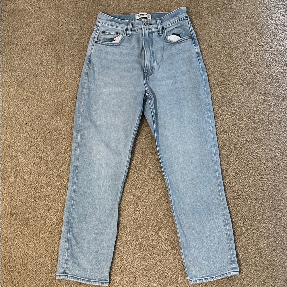 Abercrombie & Fitch Sky Blue Ankle Jeans